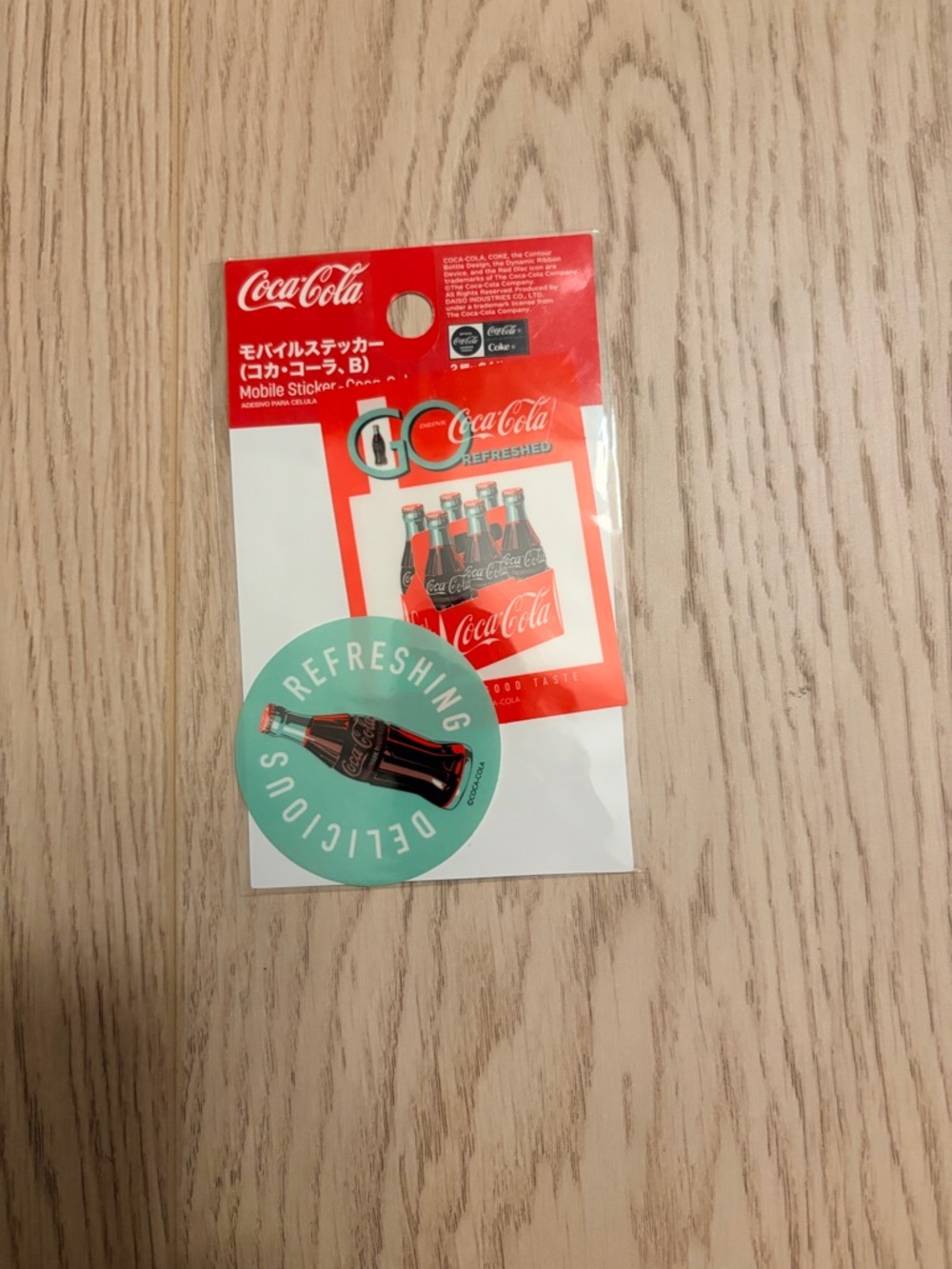 Coca Cola Japan Mobile Sticker Set Retro Logo Decals New